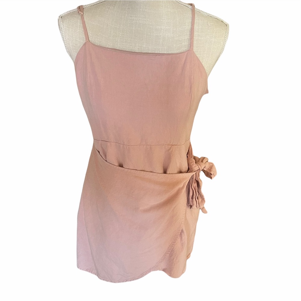 Altar’d State Pink Wrap Mini Dress Size Large